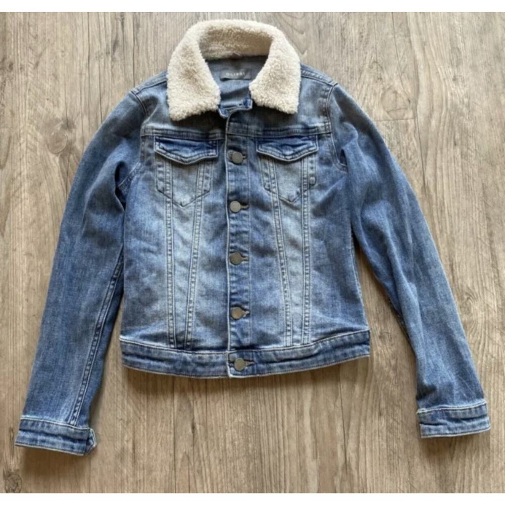 DL1961 Girls Size Medium 10/12 Denim Jacket Hearts